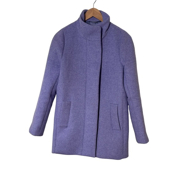J. Crew Jackets & Blazers - JCREW Hyacinth Lilac Purplw Cocoon Coat Size 2